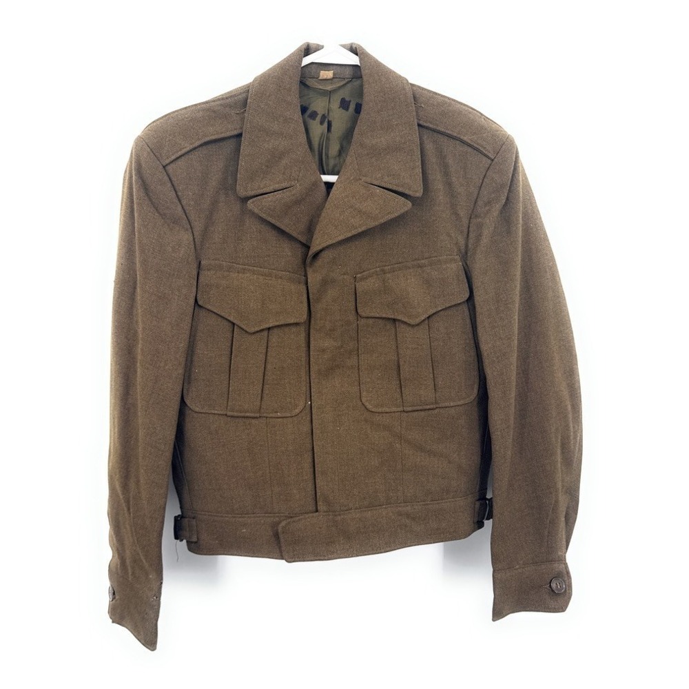Wwii Army Coat Jacket Brown Uniform